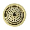 Nantucket Sinks Polished Brass 3.5 Inch Kitchen Drain 3.5 KDPB